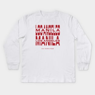 mnl la Kids Long Sleeve T-Shirt